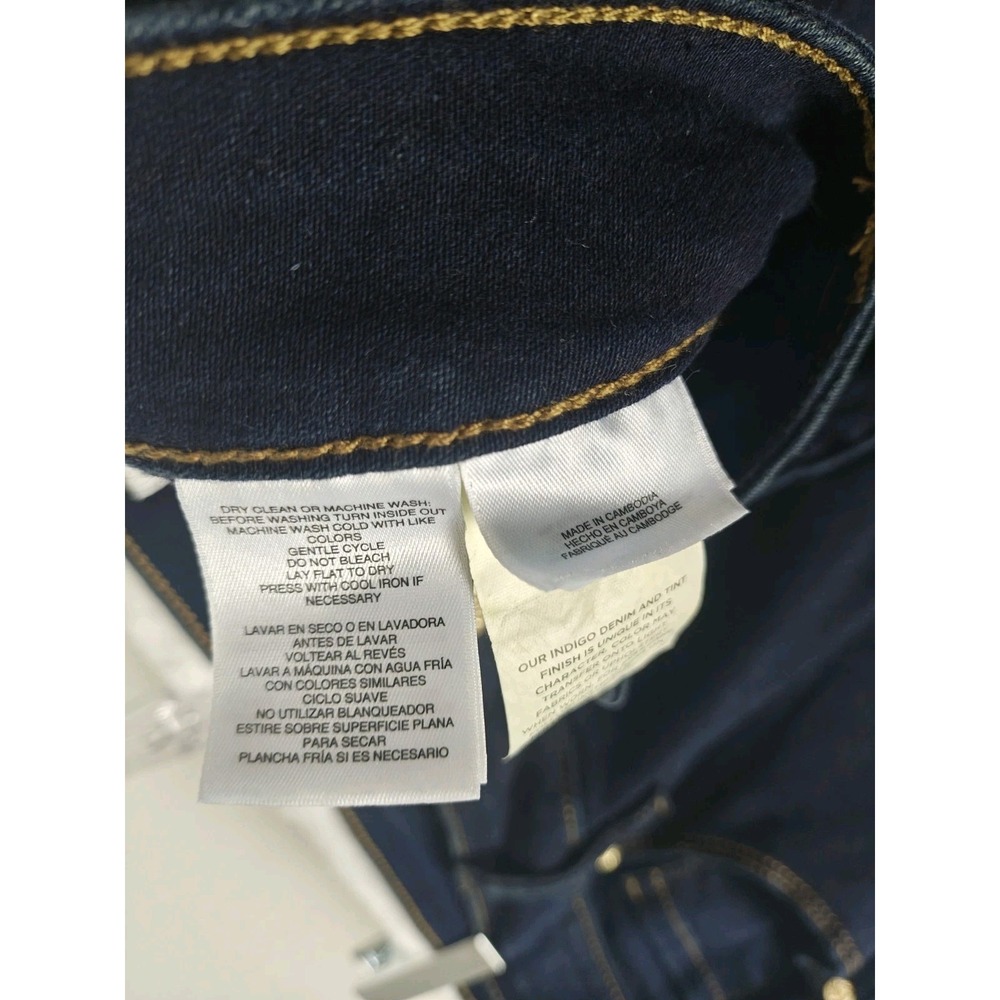 Anne Klein 18W High Rise Skinny Ankle Jeans Dark Indigo Stretch Denim Plus Size - Picture 12 of 13